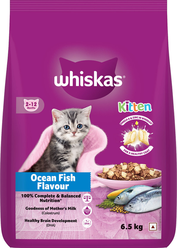 Whiskas (2-12 Months) Fish 6.5 kg Dry Young Kitten Food