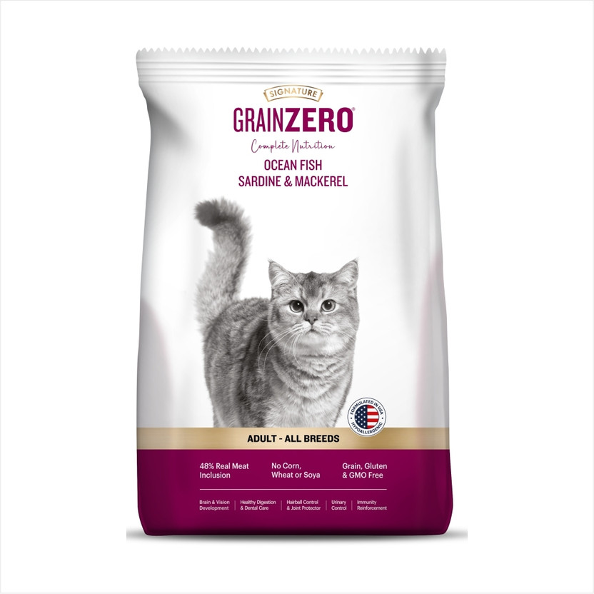 Grain Zero Ocean Fish, Sardine, and Mackerel 20 kg Dry Adult Cat Food