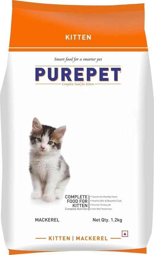 Purepet Kitten Mackerel 1.2 kg Dry Young Cat Food