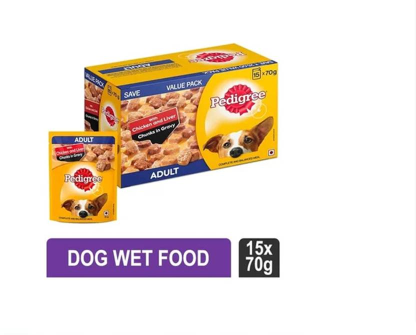 PEDIGREE Pedigree Adult Wet Dog Food -Chicken & Liver Chunks in Gravy