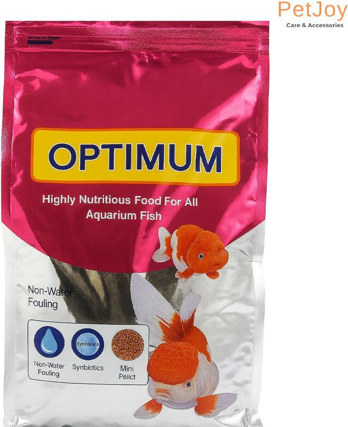 PetJoy Optimum Highly Nutritious Fish Food 500g Mini Pellets for Tropical Aquarium Fish 0.5 kg Dry Adult, Young Fish Food