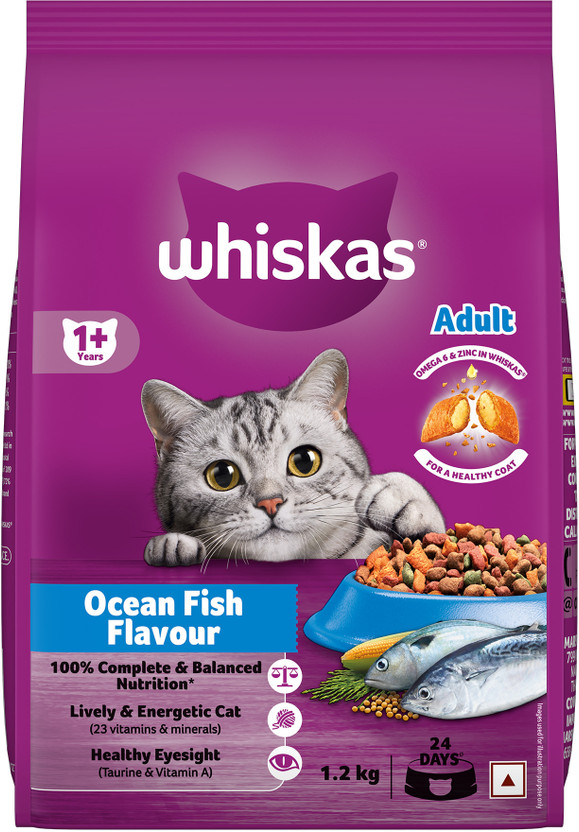 Whiskas (1+ Years) Fish 1.2 kg Dry Adult Cat Food
