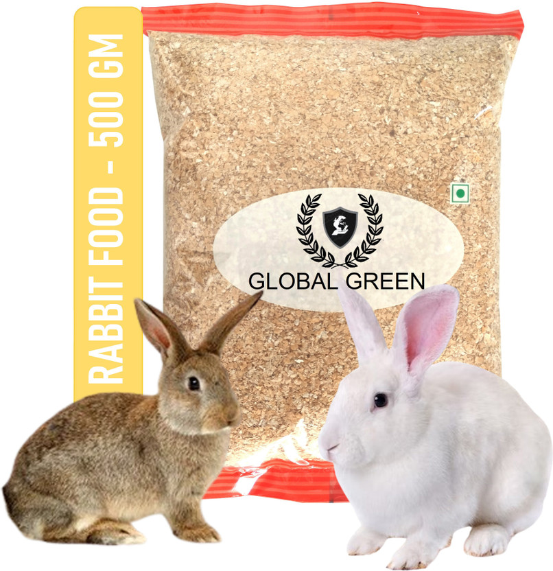 GLOBAL GREEN Rabbit Feed (wheat bran) variety of rabbit daily use food 0.5 kg Dry Adult, New Born, Senior, Young Rabbit Food