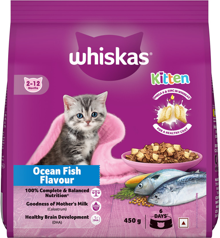 Whiskas (2-12 Months) Fish 0.45 kg Dry Young Kitten Food