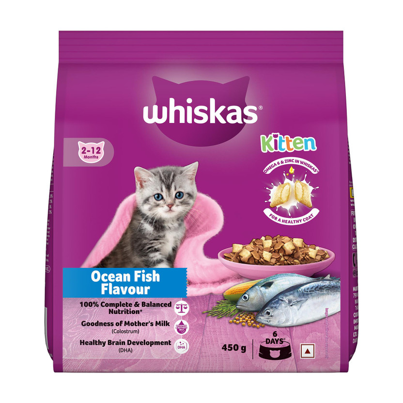 Whiskas (2-12 Months) Fish 0.45 kg Dry Young Kitten Food