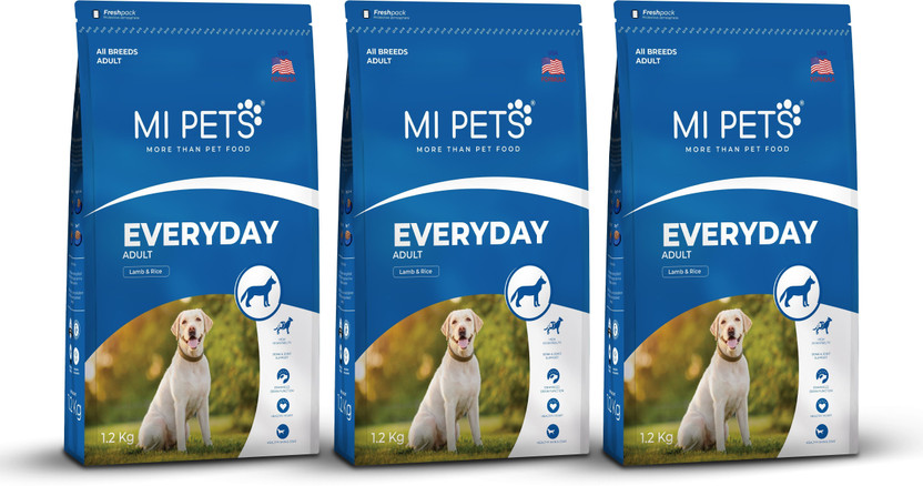 MI PETS MI PETS ADULT DOG FOOD 3.6 KG Chicken 3.6 kg (3x1.2 kg) Dry Adult Dog Food