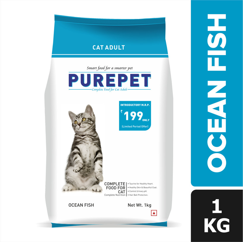 Purepet Ocean Fish 1 kg Dry Adult Cat Food