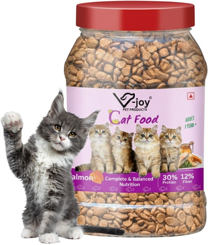 VJOY Adult Cat Fish and Chicken Dry Food (450g) Chicken, Fish 0.45 kg Dry Young, Adult Cat Food