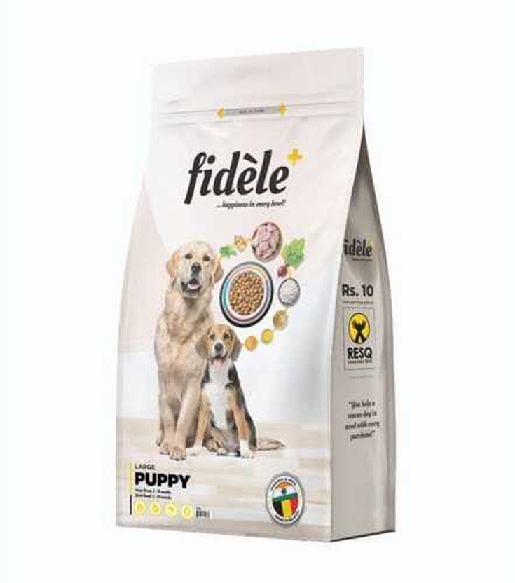 FIDELE LARGE Chicken, Rice 1 kg Dry Young Puppy Food