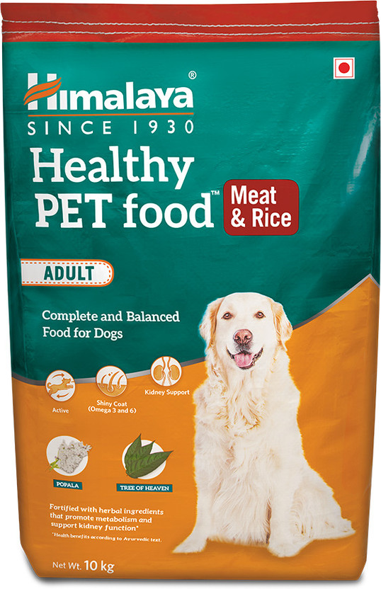HIMALAYA Healthy Adult Dry Dog Food I Supports Skin Health, Digestion, Immunity Meat 10 kg Dry Adult Dog Food