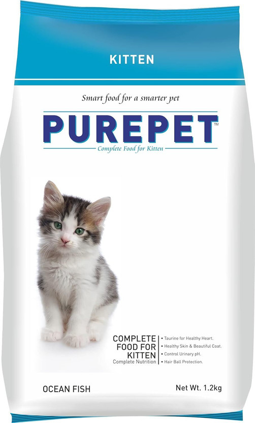 Purepet Kitten Ocean Fish 1.2 kg Dry Young Cat Food