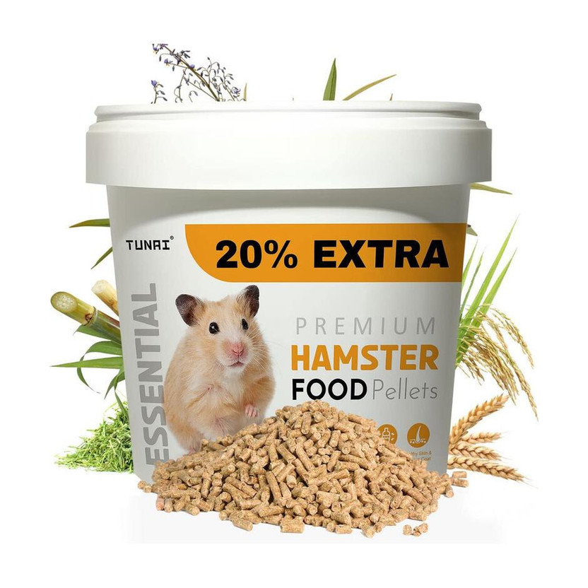 TUNAI Premium Hamster Food Pellets 0.5 kg Dry Adult, New Born, Senior, Young Hamster Food