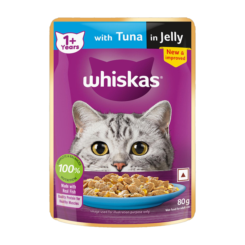 Whiskas (1+ Years) Tuna 80 g Wet Adult Cat Food