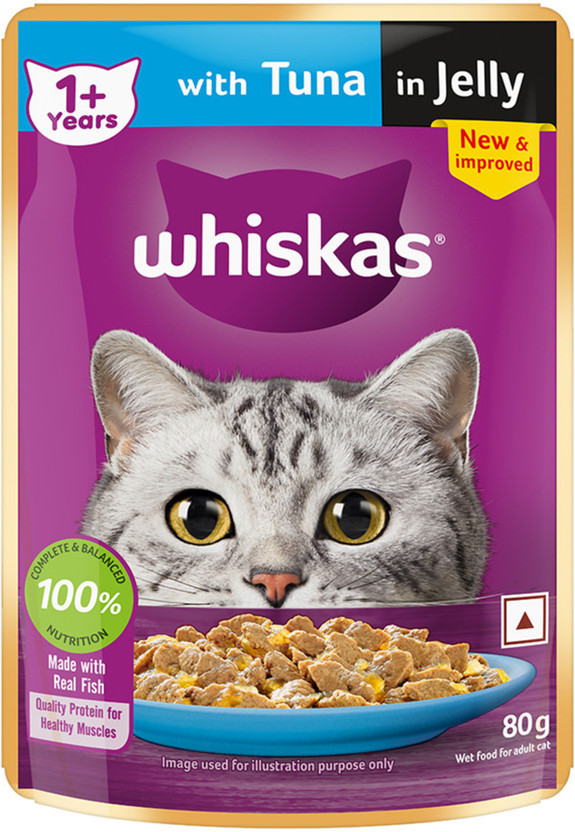 Whiskas (1+ Years) Tuna 80 g Wet Adult Cat Food