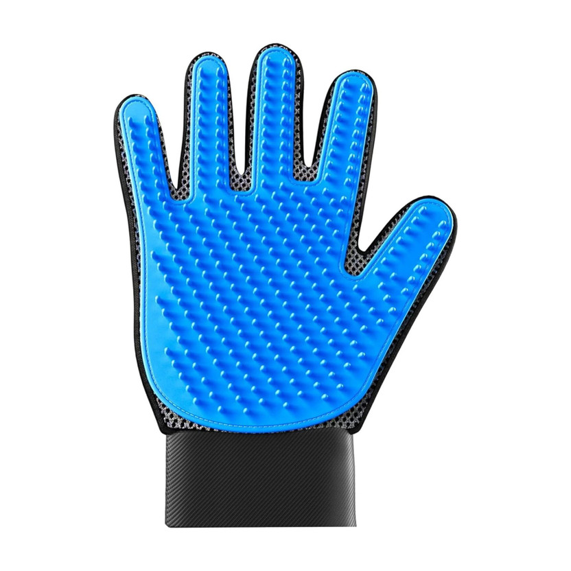 SMHub Dog Bath Cleaning Supplies Pet Gloves Dog Accessories Basic Grooming Gloves Grooming Gloves for Horse, Dog & Cat(Blue, Medium)