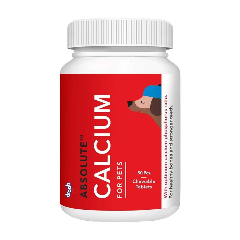 Drools Calcium Tablet - 50 Pieces Pet Health Supplements(200 g)