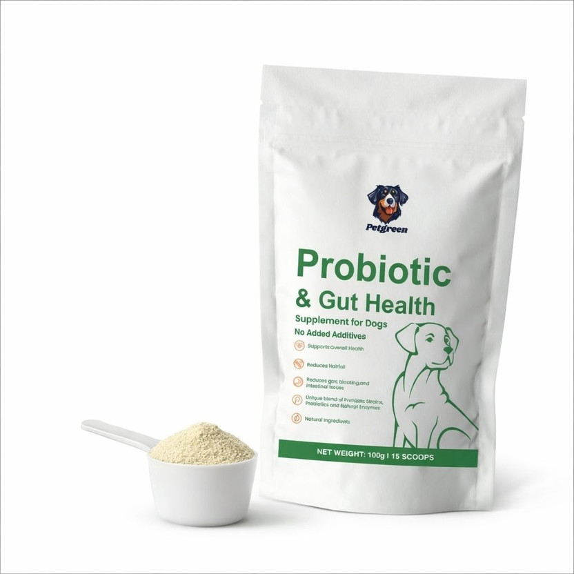 PETGREEN Probiotic Gutt and Health Powder 100 gm Pet Health Supplements(100 g)
