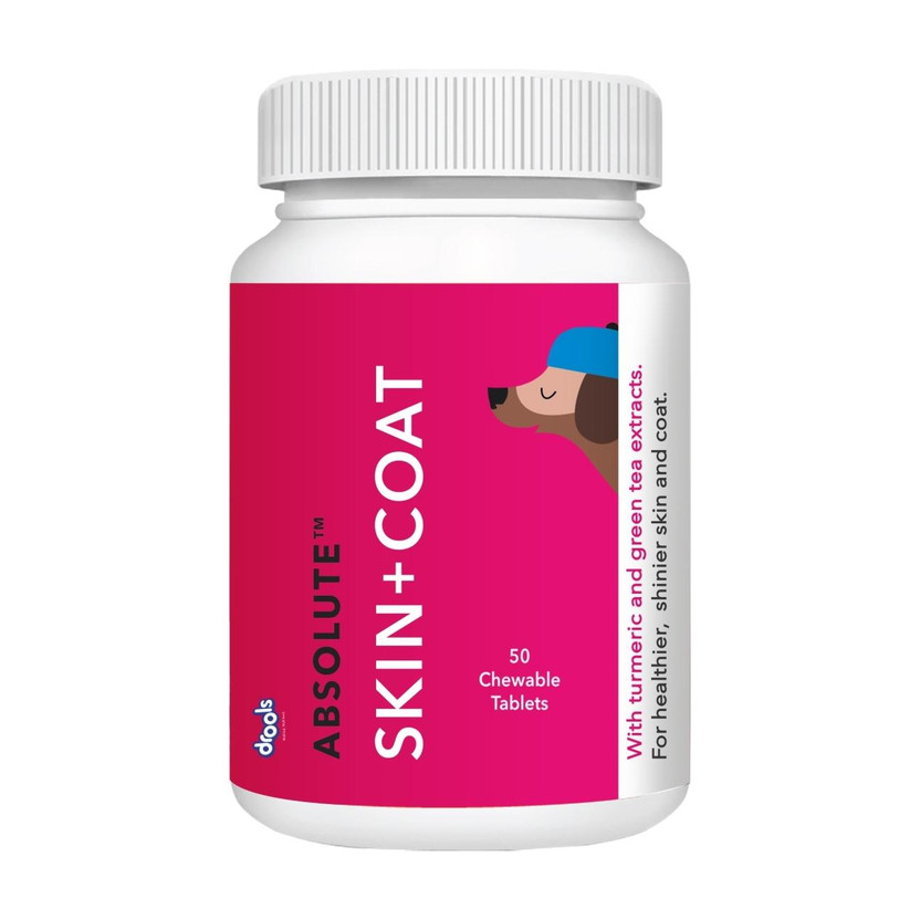 Drools Skin and Coat Tablet - 50 Pieces Pet Health Supplements(200 g)