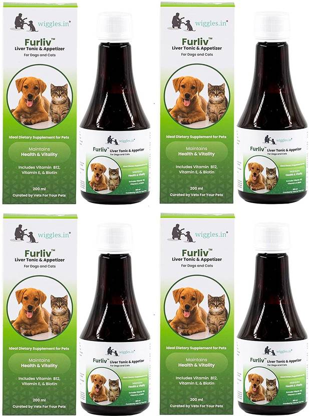 Wiggles Furliv Liver Tonic for Dogs Cats Appetite Booster, 800ml (Pack