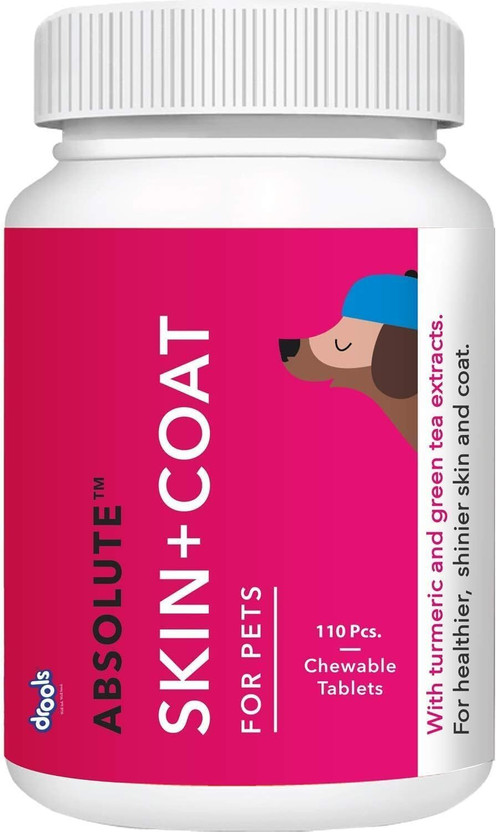 Drools Skin and Coat Tablet - 110 Pieces Pet Health Supplements(0.4 kg)
