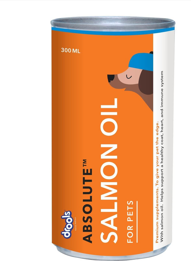 Drools Absolute Salmon Oil Syrup Pet Health Supplements(300 ml)