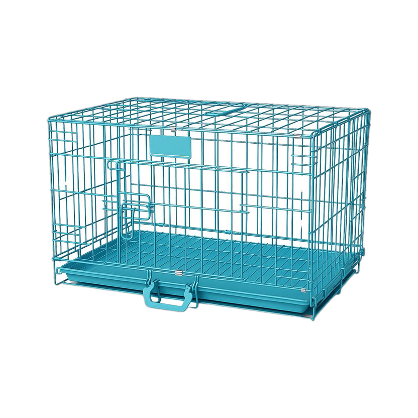 PetJoy Pet Single Door Folding Metal Cage with Removable Tray for Dog & Cat, 18 Inch Dog, Cat, Rabbit, Bird, Guinea Pig, Hamster Cage