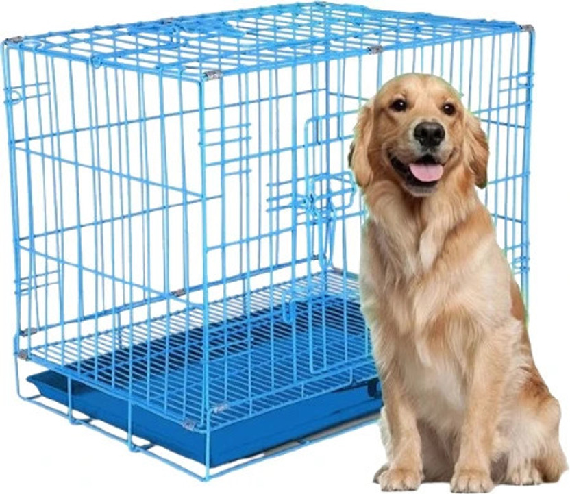 PetJoy Dog/Cat/Rabbit 2 Feet ( 24 Inch ) Metal Cage with Removable Tray house Dog, Cat, Rabbit Cage