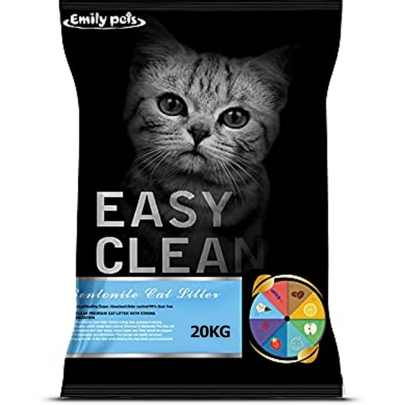 Emily Pets Lavender Scented Cat Litter - 25L Bag for Superior Freshness for Your Cat Pet Litter Tray Refill