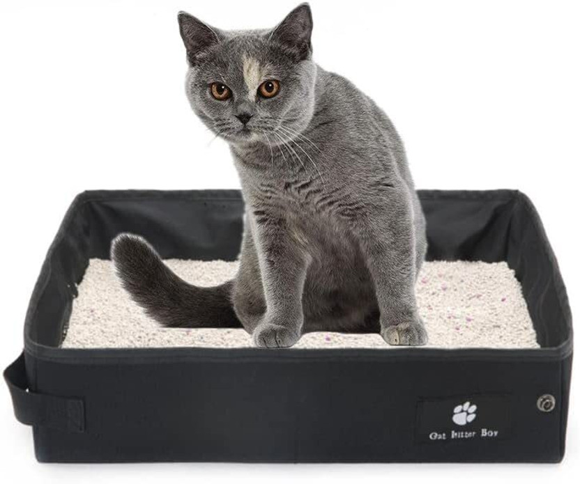 PetVogue Portable Kitten Litter Tray for Travel, Waterproof Pet Litter Tray Refill