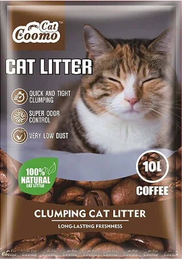 Patch and Marshall Coffee Exclusive Scoopable Smart Bentonite Cat Litter - Premium & Chemical Free Pet Litter Tray Refill