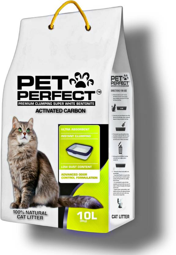 pet perfect Activate Carbon Premium Cat Litter,10L( Pack 1 ) Pet Litter