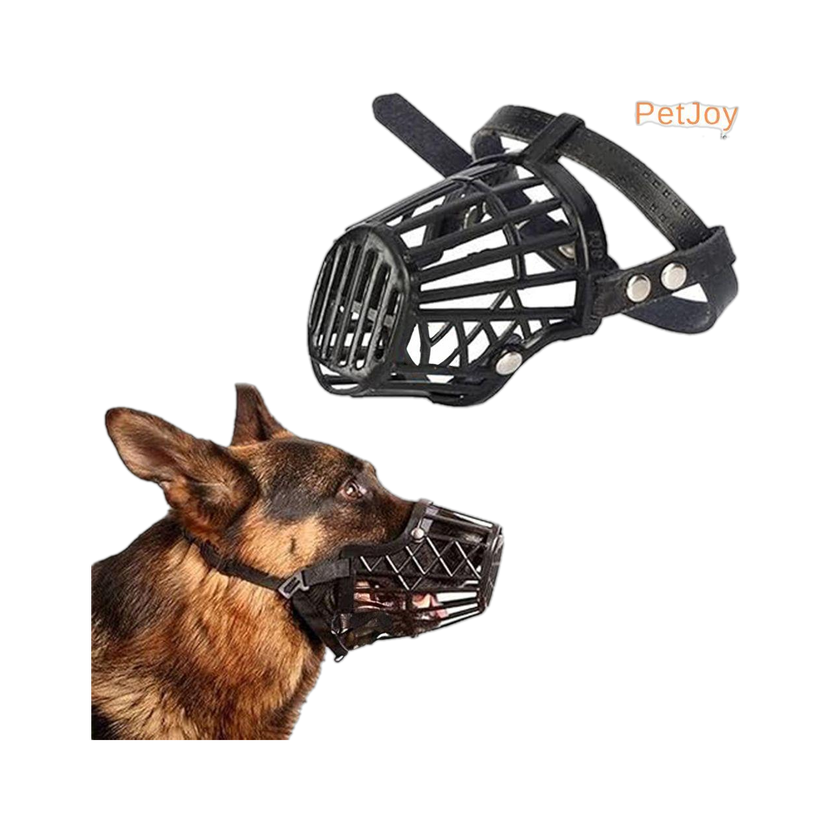 PetJoy PetJoy Dog Muzzle Adjustable Anti Bite Basket, Dog Mouth Cover (Large, 4No.) Medium Strips Dog Muzzle(Black) - Flipkart Deal