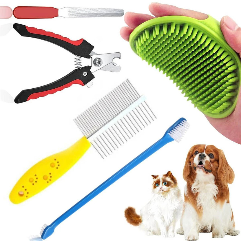 PETZLUV YOUHAVEDEAL Dog Grooming Kit for Puppies & Dogs, Tangled Hairs comb for Dogs Scissor Nail Clipper(For Dog, Cat, Rabbit, Mouse, Squirrel, Bird, Dog & Cat)