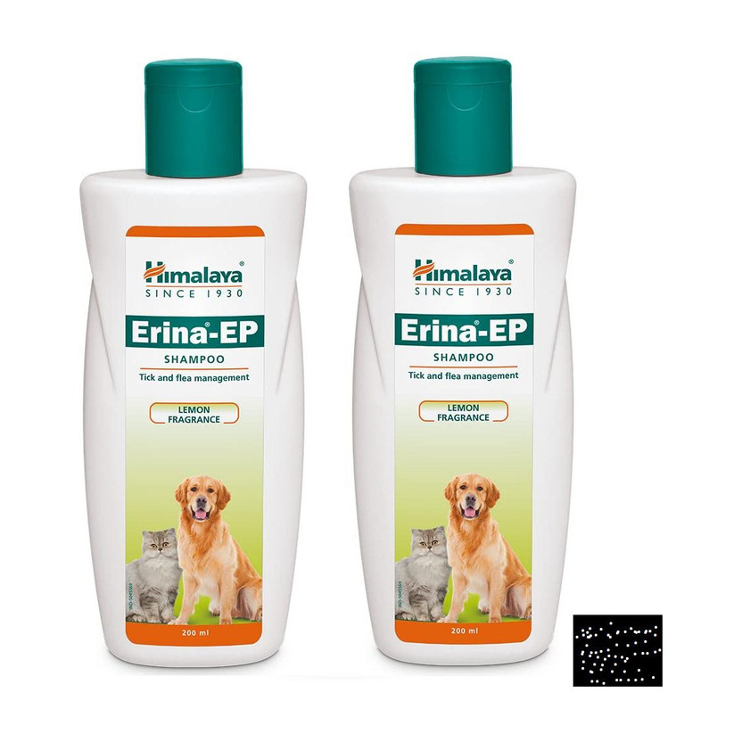 Erina-EP Anti-Tick Pet Shampoo – Controls Fleas and Promotes Healthy Soft Fur Anti-parasitic, Anti-fungal LEMON Dog Shampoo(400 ml)