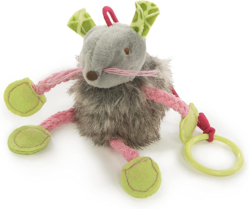 Petsoft Cat Jute Mouse Activity Toy For Cats Cotton Soft Toy, Training Aid For Cat
