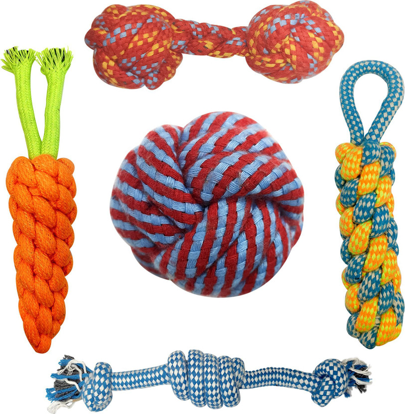 PET WORLD Dog Chew Toys + Puppy Teething Toys + Rope Toys| For Small to Medium Dog Toys| Polyester Chew Toy For Dog