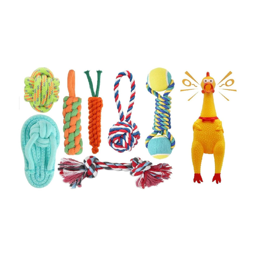decorvaiz Tail Dog Toys+Dog Chew Toys+Puppy Teething Toys+Rope Dog Toy+Dog Toys Cotton, Rubber Ball, Bone, Chew Toy, Rubber Toy, Squeaky Toy, Training Aid, Tug Toy For Dog