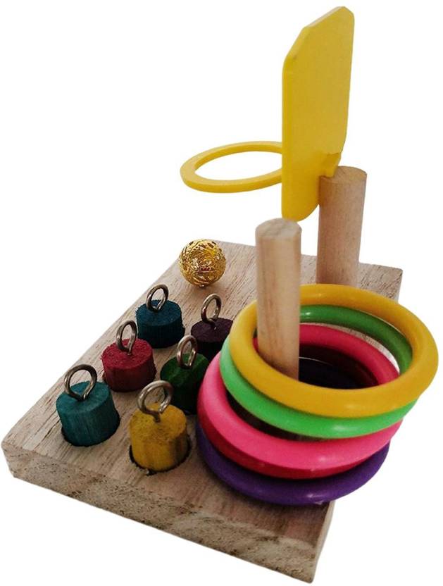 Lyla Wooden Parrot Intelligence Toy Bird Training Toys for Large