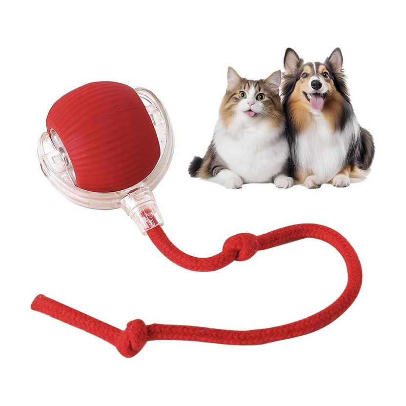 CARTSPACE Automatic Moving Cat Balls for Bored Indoor Toys Silicone Ball, Soft Toy For Dog & Cat