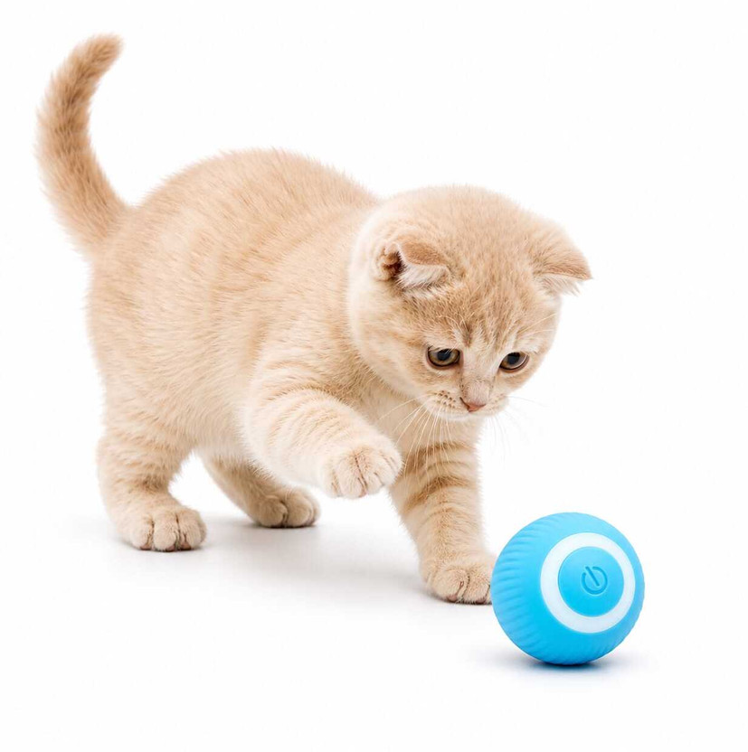 Peacock Store Interactive Cat Toy for Indoor Cats Fun Play & Exercise Toy | Durable Pet Toy Plastic Soft Toy For Cat