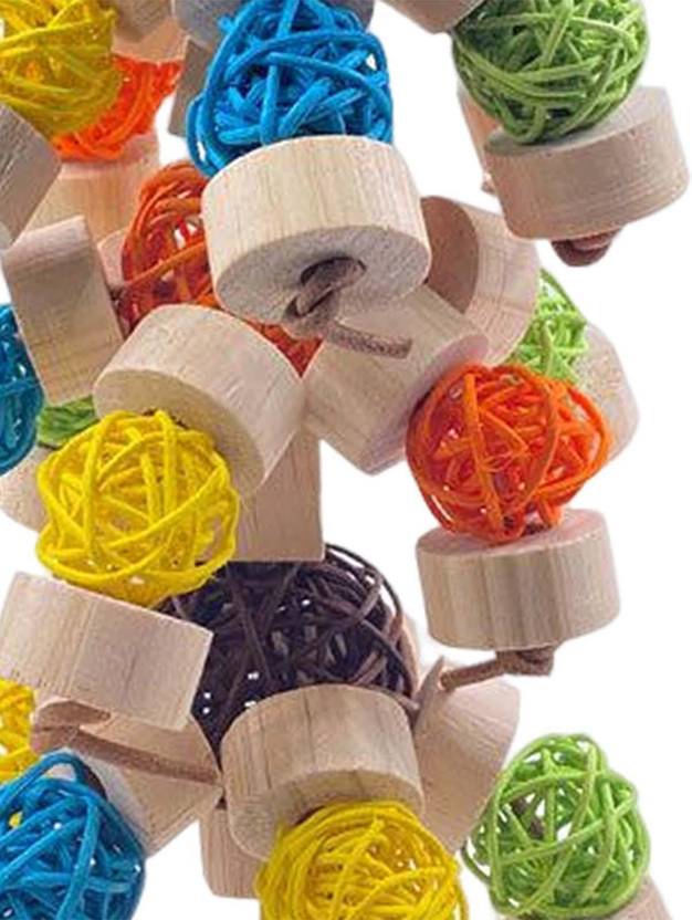 Lyla Bird Block Knots Tearing Toy Parrot Chewing Toy for Cockatiels