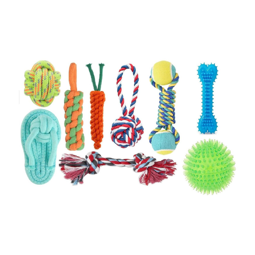 decorvaiz decorvaiz Tail Dog Toys+Dog Chew Toys+Rope Toys+Dog Toys for Small to Medium Dog Cotton, Rubber Ball, Bone, Chew Toy, Rubber Toy, Squeaky Toy, Training Aid, Tug Toy For Dog - Flipkart Deal