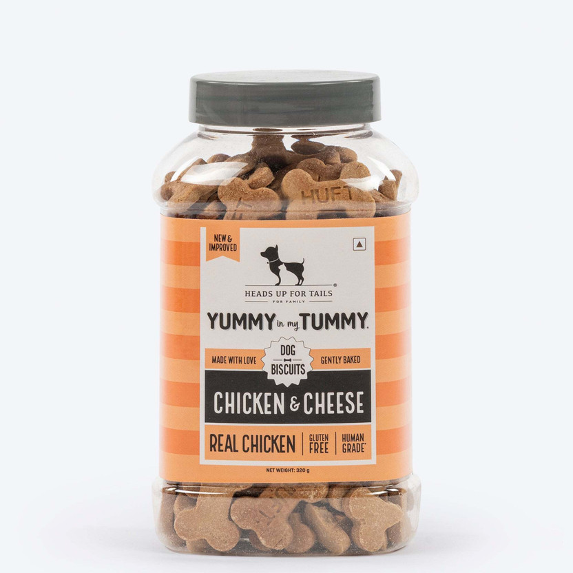 Heads Up For Tails YIMT Cheese Biscuits Chicken Dog Treat(320 g)