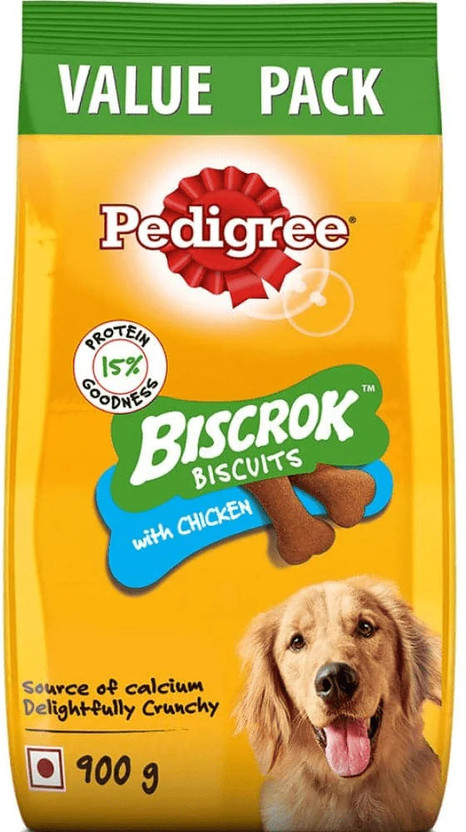 PEDIGREE Biscrok Biscuits (Above 4 months) Chicken Dog Treat(900 g)