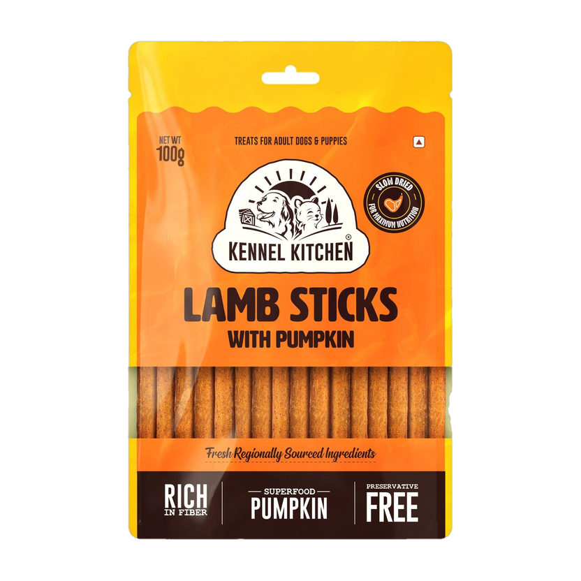 kennel kitchen Lamb sticks with Pumpkin Lamb Dog Treat(100 g)