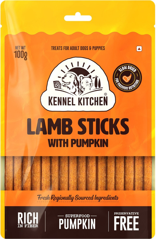 kennel kitchen Lamb sticks with Pumpkin Lamb Dog Treat(100 g)