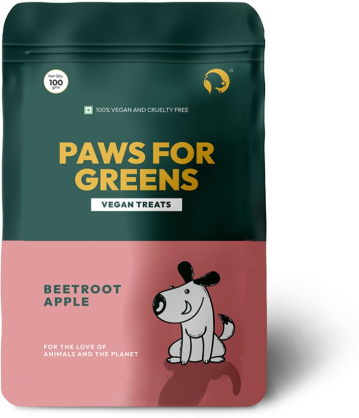 PAWS FOR GREENS Vegan Dog Treats 100% Natural Plant-Based Meat-Free Delicious Dog Biscuits Dog Treat(100 g)