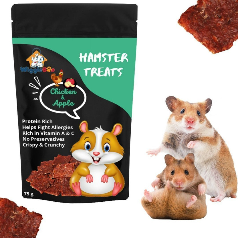 Sage Square Chicken & Apple Hamster Treat |Protein Rich | Great Antioxidants Chicken, Fruit Hamster Treat(75 g)