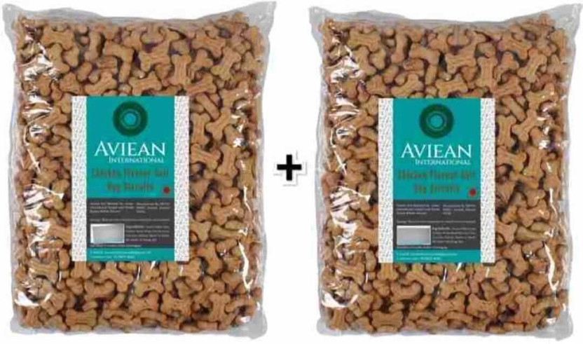Aviean International Combo Offer 2 Packs Of 700 grams Puppy Dog Biscuits Chicken Treats (0.7+ 0.7) Kg Chicken Dog Treat(1 kg, Pack of 2)