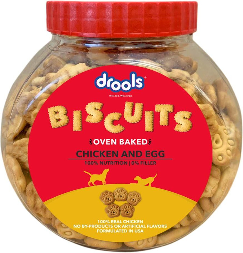 Drools Biscuits Real Chicken and Egg Dog Treat(0.4 kg)
